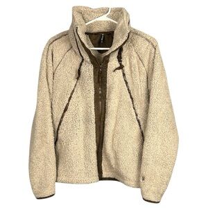 KUHL FLIGHT full zip Italian fleece hidden hood multiple pockets hiking gorpcore